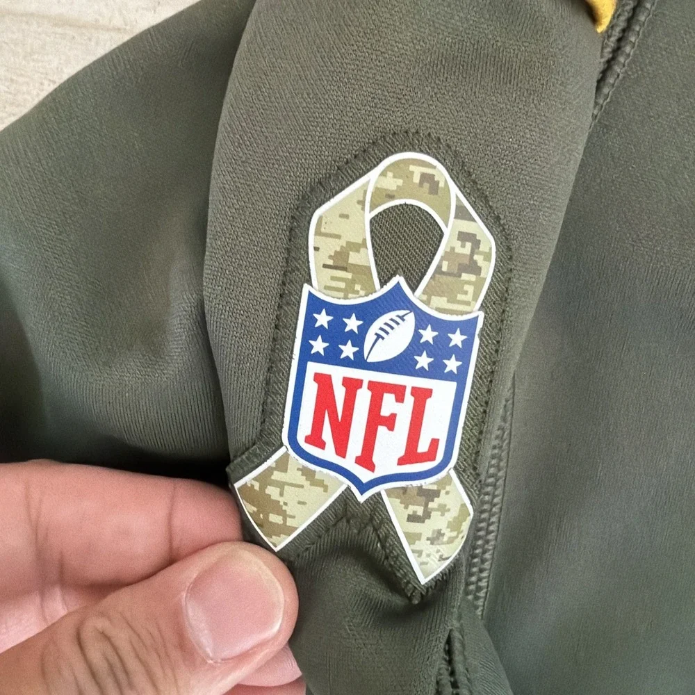 Nike Minnesota Vikings Salute to Service Hoodie Small S Green USA NFL Dri-FIT